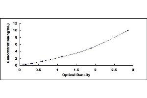 Typical standard curve (Cyclin A ELISA Kit)