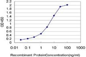 ELISA image for anti-THUMP Domain Containing 1 (THUMPD1) (AA 1-212) antibody (ABIN599266) (THUMPD1 Antikörper  (AA 1-212))