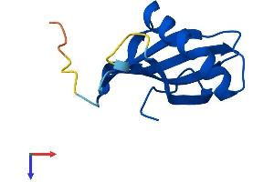 AlphaFold protein structure predicition of Mouse Recombinant Stfa2 Protein, UniprotID P35174