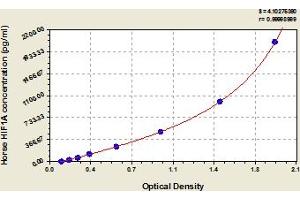 Typical Standard Curve (HIF1A ELISA Kit)