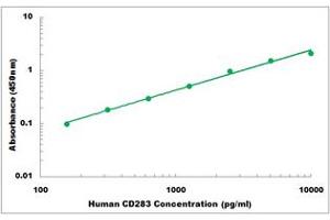 Representative Standard Curve (TLR3 ELISA Kit)