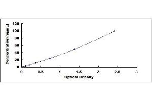 Typical standard curve (PLXNB1 ELISA Kit)