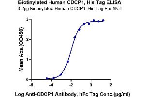 ELISA image for CUB Domain Containing Protein 1 (CDCP1) (AA 30-666) protein (His-Avi Tag,Biotin) (ABIN7274295)