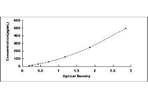 Typical standard curve (IL-17 ELISA Kit)