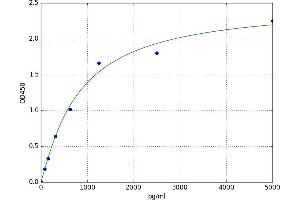A typical standard curve