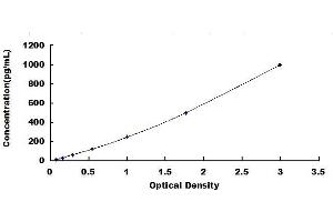 Typical standard curve (MMP12 ELISA Kit)