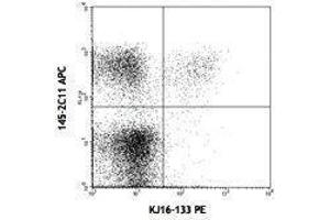 Flow Cytometry (FACS) image for anti-TCR V Beta8.1 antibody (PE) (ABIN2663920) (TCR V Beta8.1 Antikörper (PE))