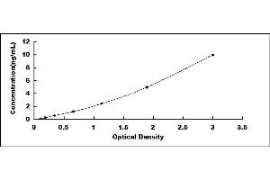 Typical standard curve (Casein Kinase 1 delta ELISA Kit)