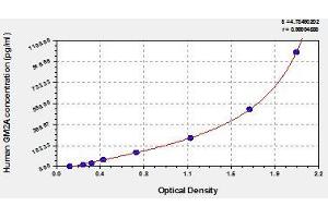 Typical standard curve (GM2A ELISA Kit)