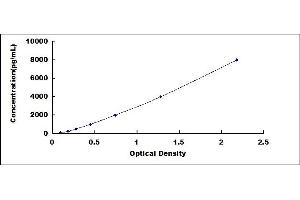 Typical standard curve