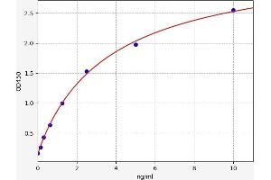 Typical standard curve (BMP6 ELISA Kit)