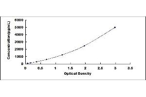 Typical standard curve (Multimerin 1 ELISA Kit)