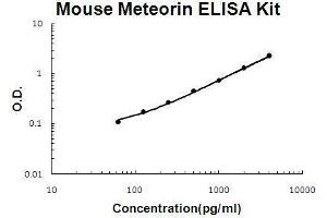 Mouse Meteorin/METRN PicoKine ELISA Kit standard curve