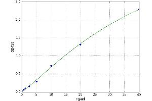 A typical standard curve