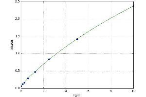 A typical standard curve (Tec Protein Tyrosine Kinase (TEC) ELISA Kit)