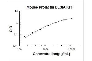 Mouse Prolactin PicoKine ELISA Kit standard curve
