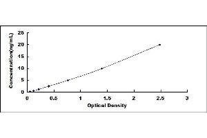 Typical standard curve (ANTXR2 ELISA Kit)