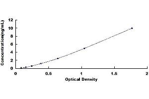 Typical standard curve