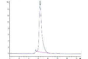Size-exclusion chromatography-High Pressure Liquid Chromatography (SEC-HPLC) image for Interleukin 17 Receptor A (IL17RA) (AA 33-320) protein (His tag) (ABIN7274223)