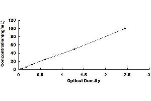 Typical standard curve (ASAH1 ELISA Kit)