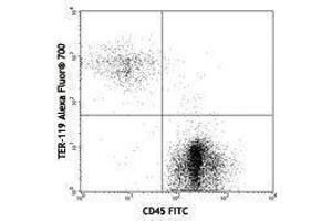 Flow Cytometry (FACS) image for anti-Erythroid Cells antibody (Alexa Fluor 700) (ABIN2667350) (Erythroid Cells Antikörper  (Alexa Fluor 700))