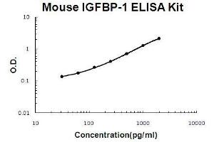 Mouse IGFBP-1 PicoKine ELISA Kit standard curve (IGFBPI ELISA Kit)