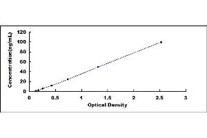 Typical standard curve (IDUA ELISA Kit)