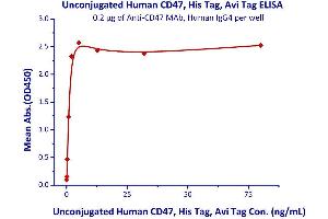 Binding Studies (Bind) image for CD47 (CD47) (AA 19-139) (Active) protein (His tag,AVI tag) (ABIN4949217)