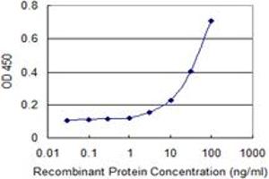 Detection limit for recombinant GST tagged ADAM30 is 1 ng/ml as a capture antibody.