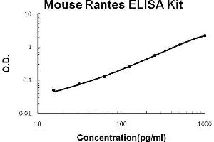 Mouse Rantes PicoKine ELISA Kit standard curve (CCL5 ELISA Kit)