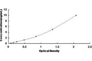 Typical standard curve (PSMA1 ELISA Kit)