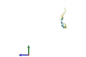 AlphaFold protein structure predicition of Human Recombinant SPRR1A Protein, UniprotID P35321