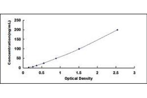 Typical standard curve (Tryptophan Hydroxylase 1 ELISA Kit)