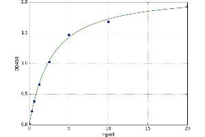 A typical standard curve (HFE2 ELISA Kit)
