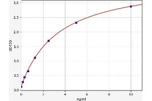 Typical standard curve