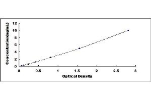 Typical standard curve (MPST ELISA Kit)