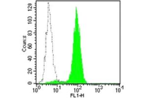 Flow Cytometry (FACS) image for anti-CD33 (CD33) antibody (FITC) (ABIN2144566) (CD33 Antikörper  (FITC))