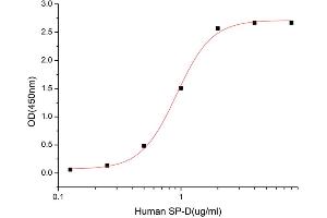Activity Assay (AcA) image for Signal-Regulatory Protein beta 1 (SIRPB1) (AA 30-371) (Active) protein (His tag) (ABIN7607170)