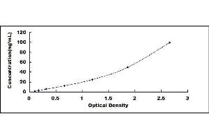 Typical standard curve (PKC epsilon ELISA Kit)