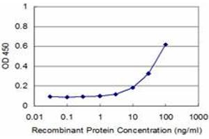Detection limit for recombinant GST tagged PCBP2 is approximately 3ng/ml as a capture antibody. (PCBP2 Antikörper  (AA 1-362))