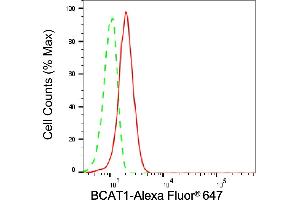 Flow cytometric analysis of BCAT1 expression in C2C12 cells using BCAT1 antibody (ABIN7797781), 1:1,000). (BCAT1 Antikörper)