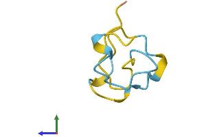 AlphaFold protein structure predicition of Human Recombinant MT1DP Protein, UniprotID A1L3X4