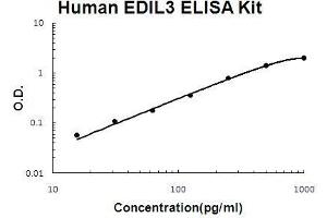 Human EDIL3 PicoKine ELISA Kit standard curve (EDIL3 ELISA Kit)