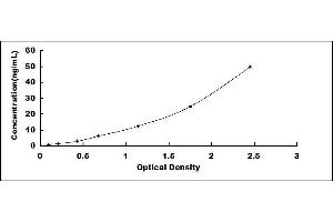 Typical standard curve