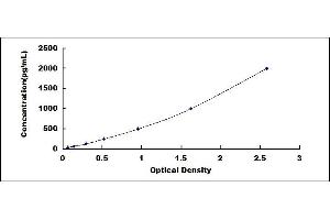 Typical standard curve (TXN ELISA Kit)