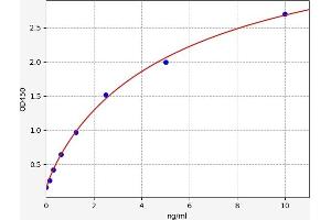 Typical standard curve