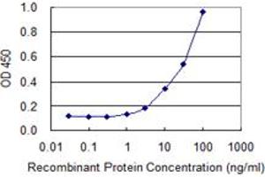 Detection limit for recombinant GST tagged DPYSL4 is 1 ng/ml as a capture antibody. (DPYSL4 Antikörper  (AA 461-559))