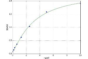 A typical standard curve (MTOR ELISA Kit)