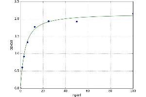 A typical standard curve (SAA2 ELISA Kit)