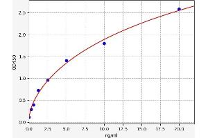 Typical standard curve (KATNB1 ELISA Kit)
